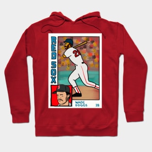 Wade Boggs - Homer at the Bat Inspired Red Sox Baseball Card Parody Tee Hoodie